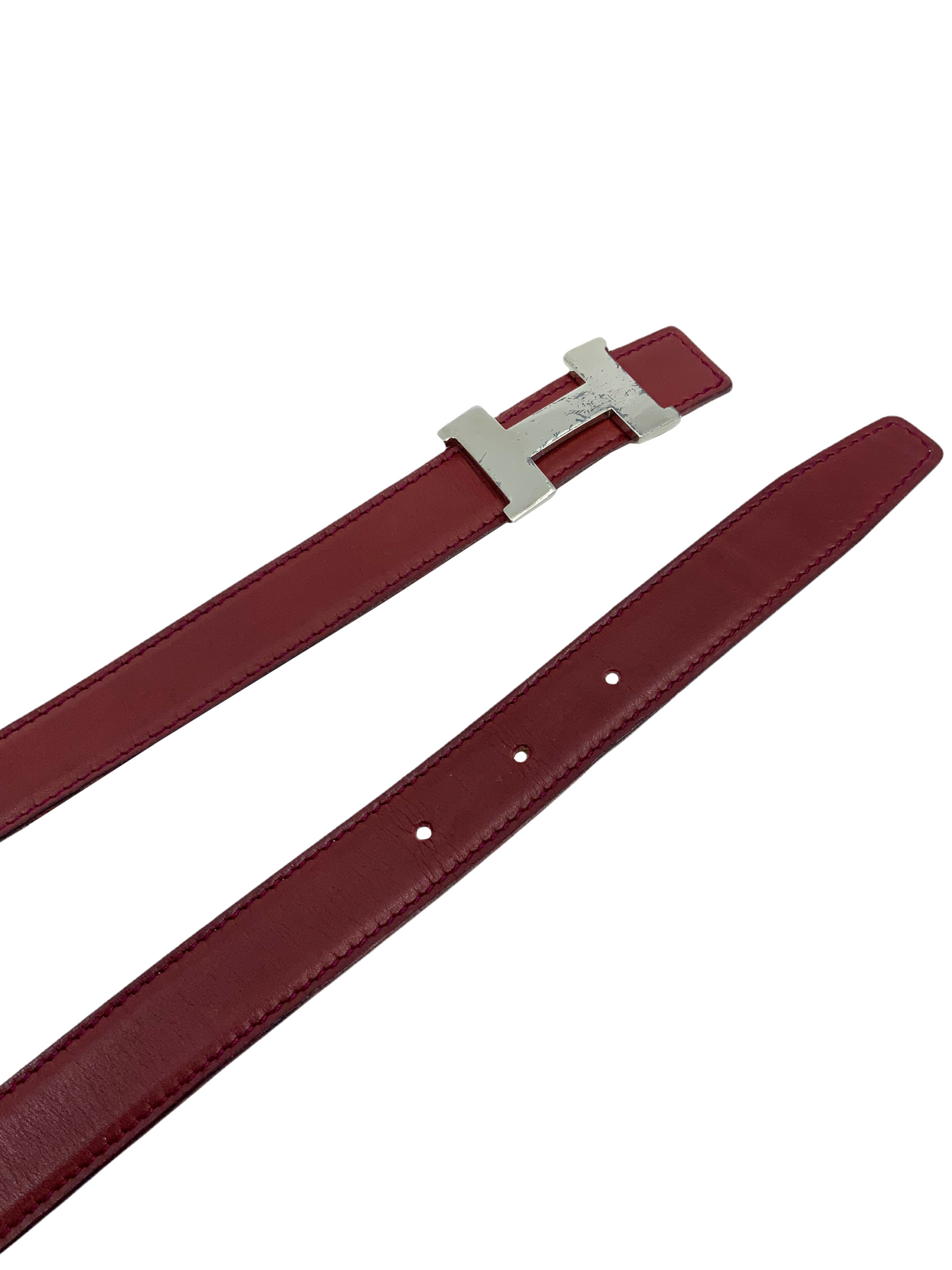 HERMÈS Unisex Constance Reversible Leather Belt with Palladium H Buc– Wag  N' Purr Shop