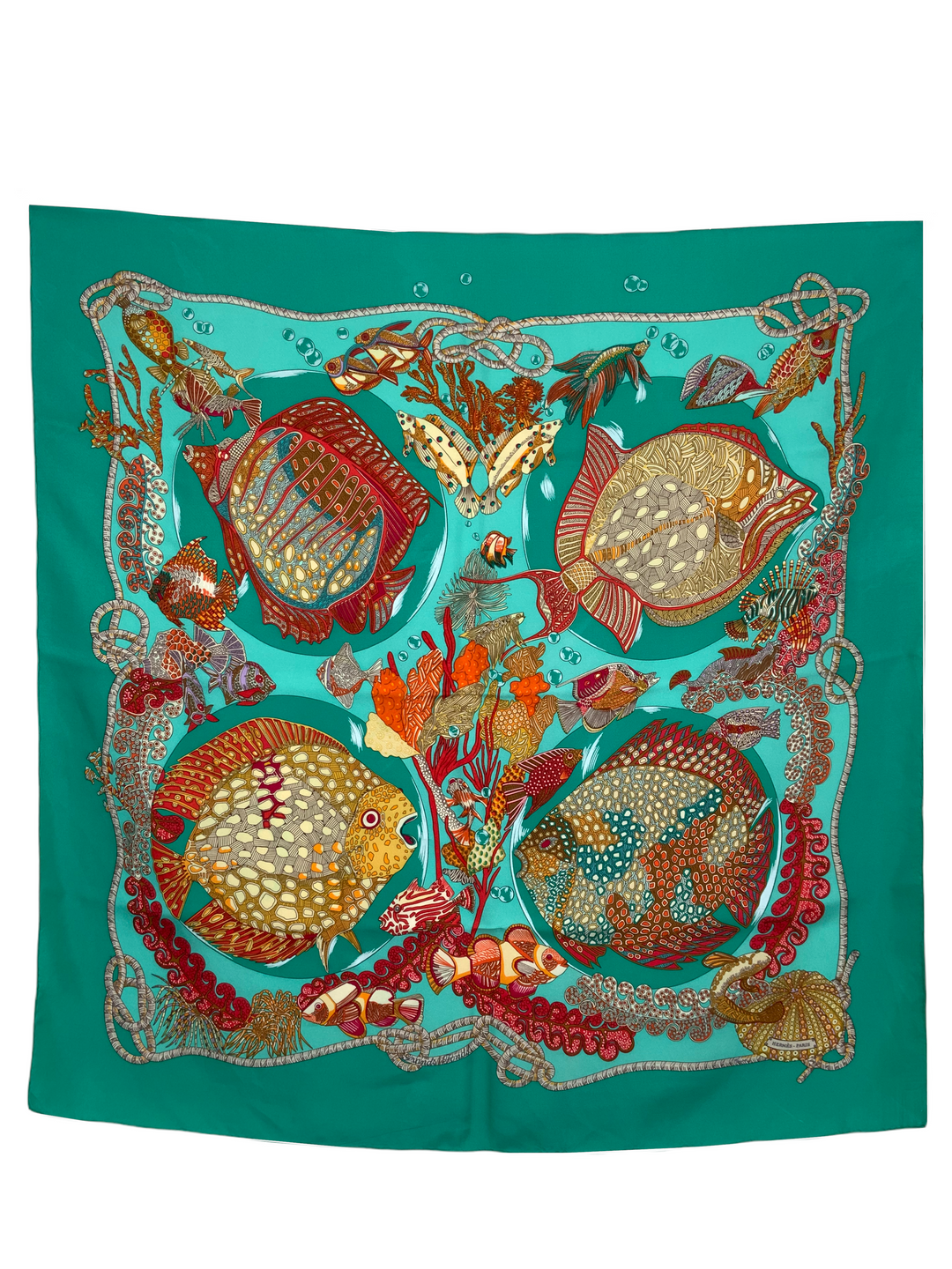 Hermes Grand Fonds Silk Scarf 90 - Consigned Designs Hermes Grand Fonds Silk Scarf 90 - Consigned Designs