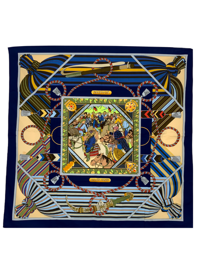 Hermes Bozkachi Cotton Scarf 70-Consigned Designs