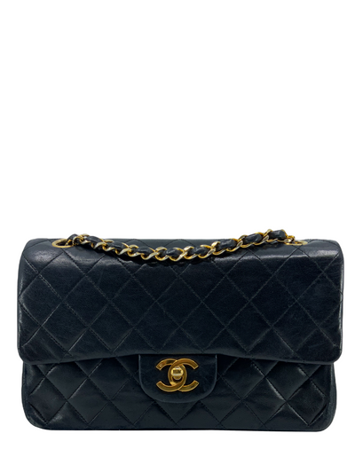Chanel Vintage Quilted Lambskin Small Classic Double Flap Bag-Consigned Designs