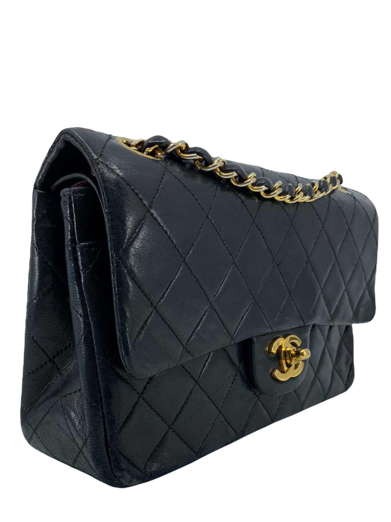 2013 Chanel Black Quilted Lambskin Medium Classic Double Flap Bag at  1stDibs