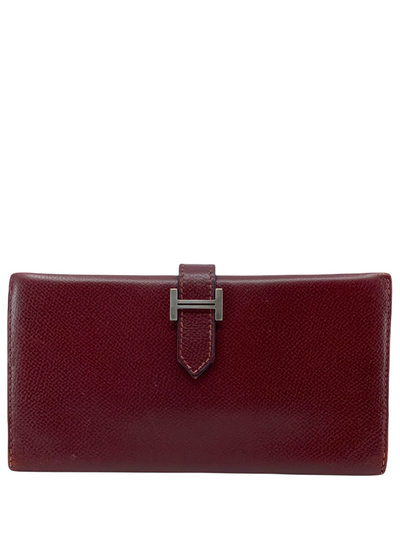 HERMES H Bearn Long Leather Wallet-Consigned Designs