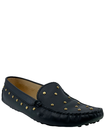 Tod's Gommino Stud Embellished Leather Loafers Size 8-Consigned Designs