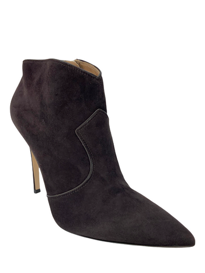 Gianvito Rossi Suede Point Toe Ankle Booties Size 9-Consigned Designs