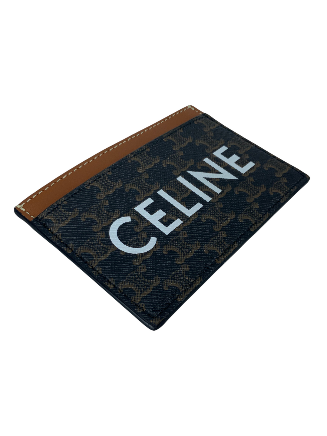 Celine Triomphe Canvas Logo Card Holder - Consigned Designs