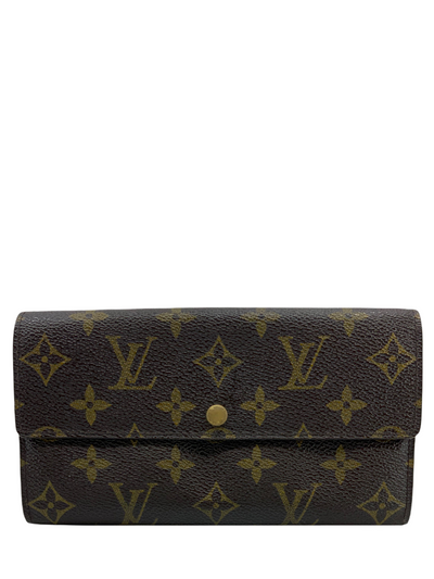 Louis Vuitton Monogram Canvas Long Flap Wallet-Consigned Designs