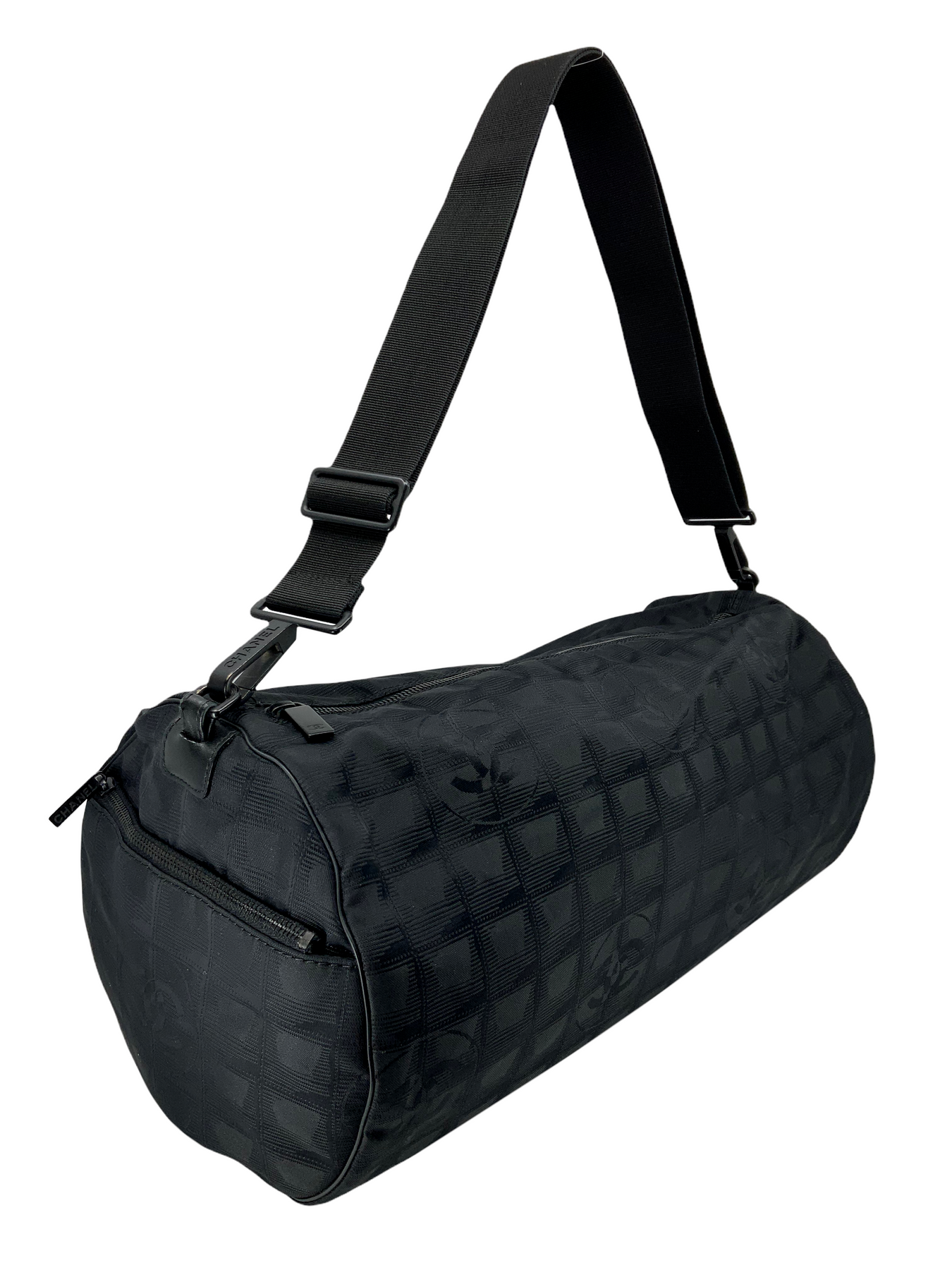 Chanel Printed Nylon Travel Line Barrel Bag - Consigned Designs