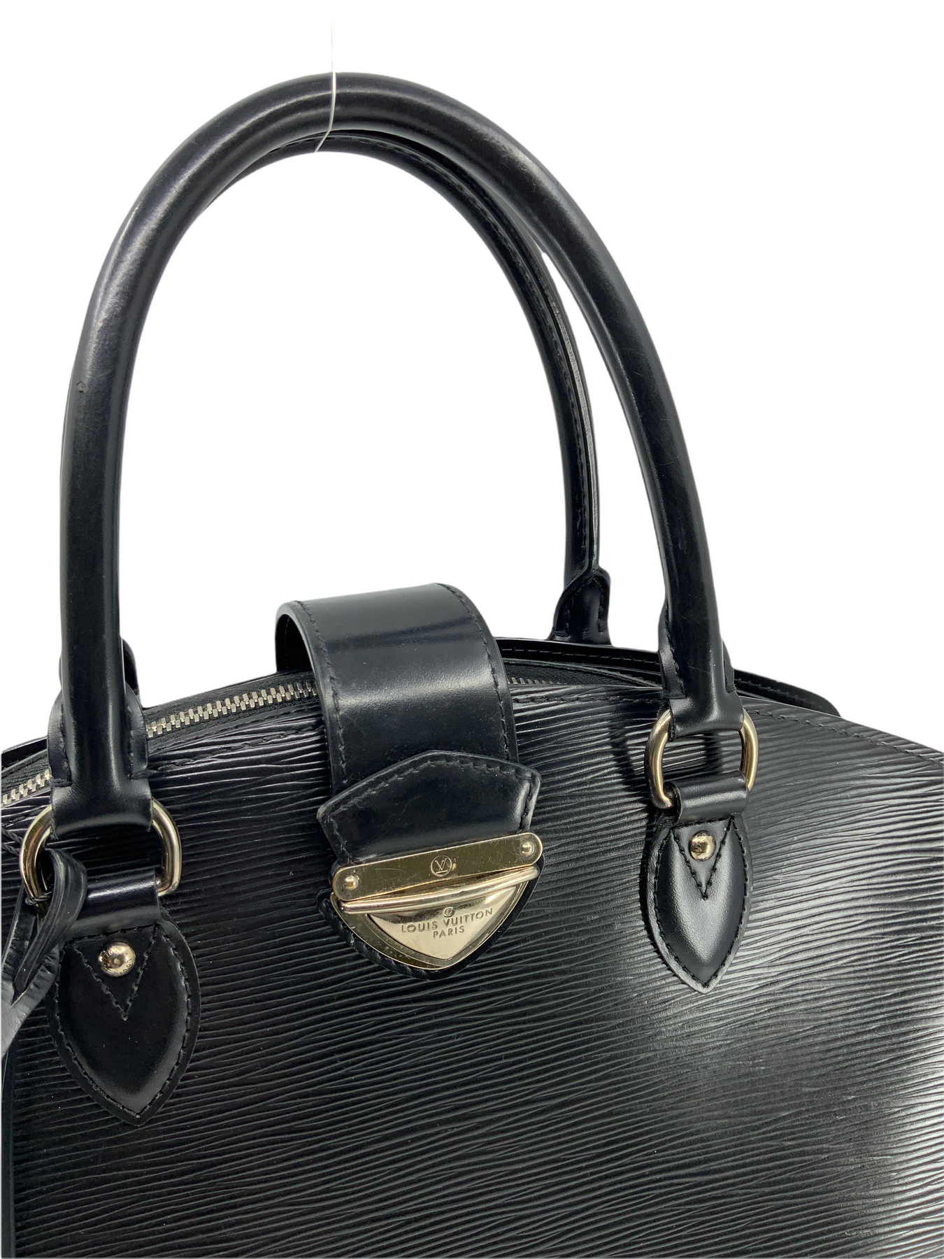 Louis Vuitton Black Epi Leather Sac Montaigne Satchel Louis