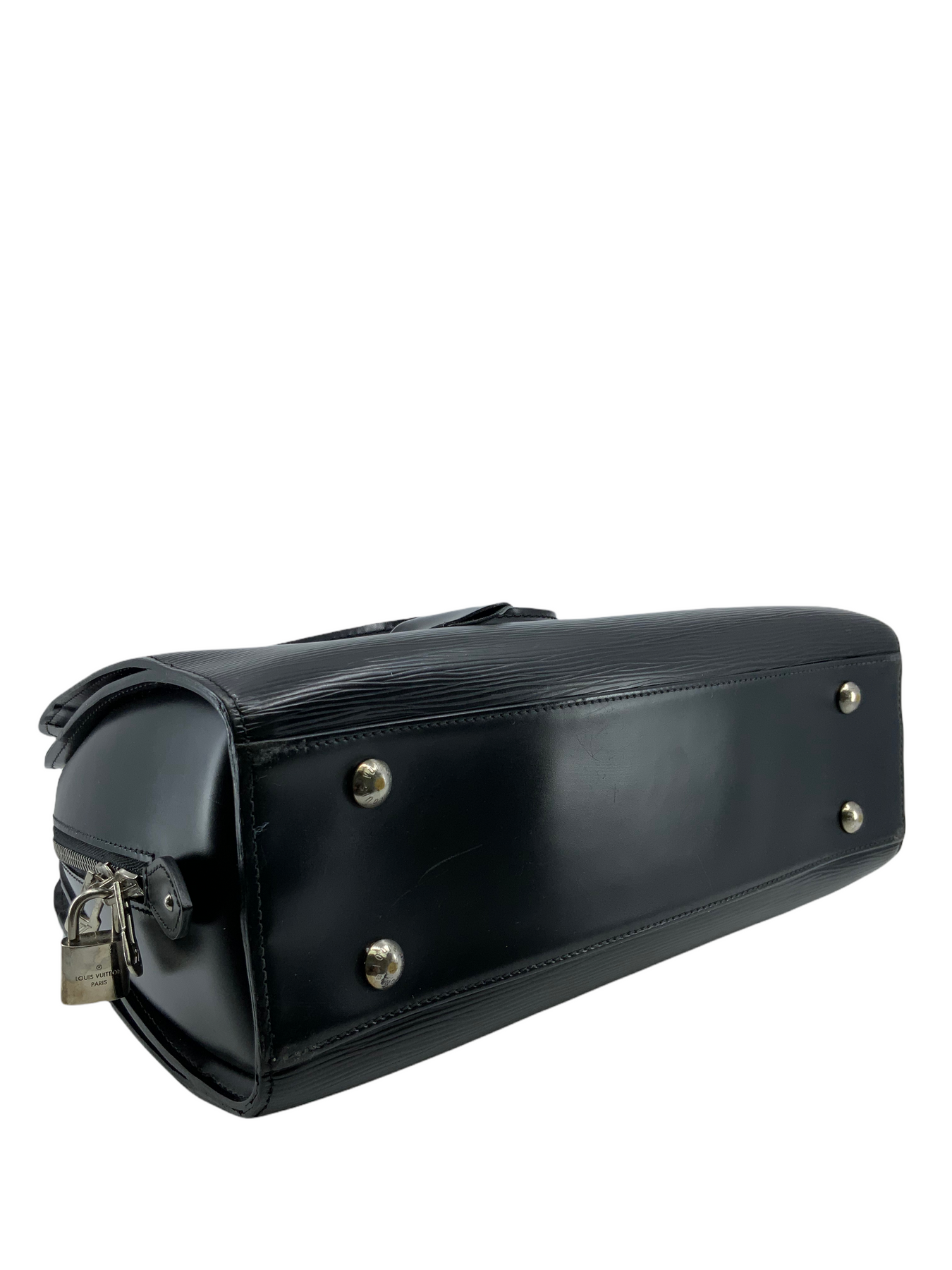 LOUIS VUITTON Pont-Neuf GM Epi Leather Satchel Bag Black-US