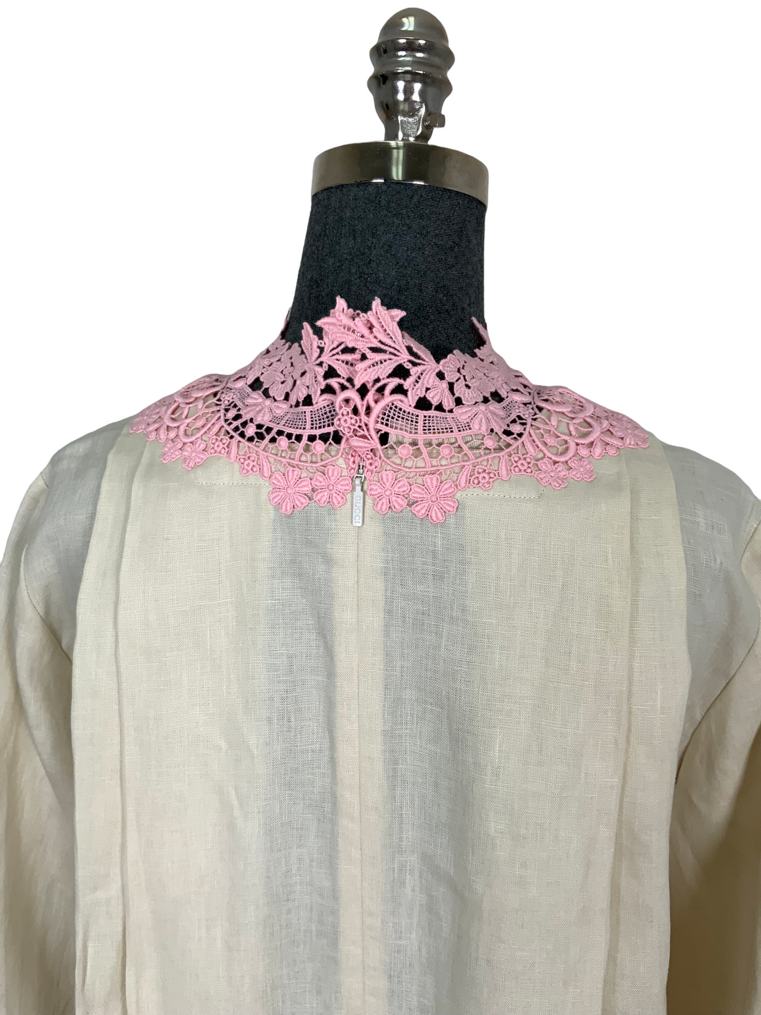 Gucci Linen and Lace Kaftan Dress Size S - Consigned Designs