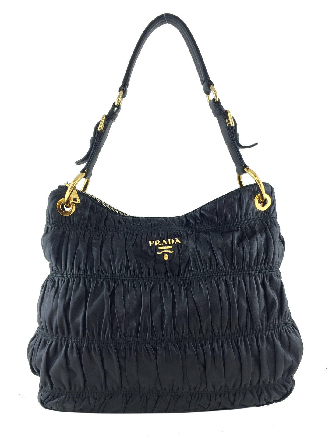 Prada Nappa Gaufre Zip Hobo Bag - Consigned Designs
