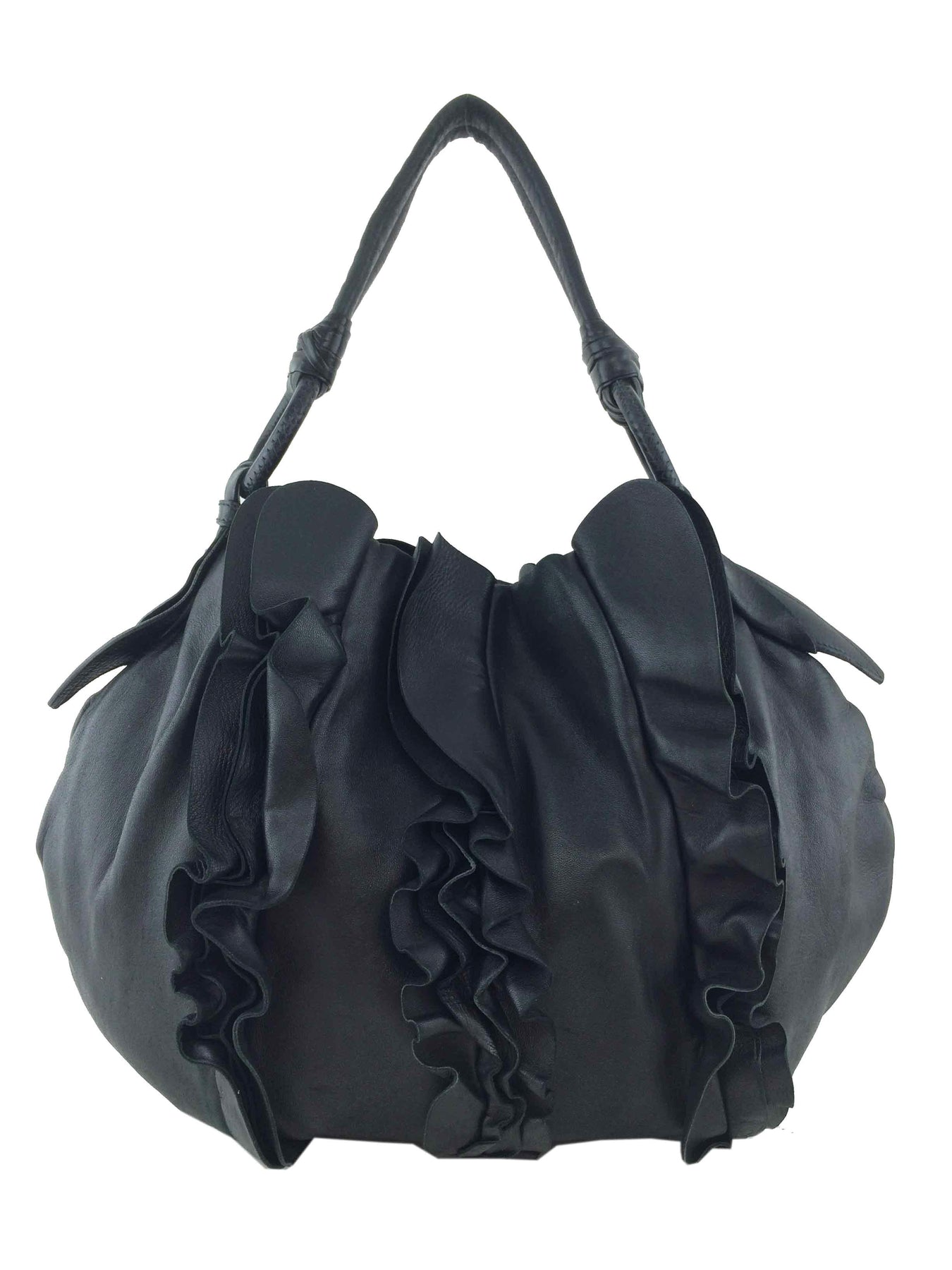 Prada Nappa Ruffle Hobo Consigned Designs1