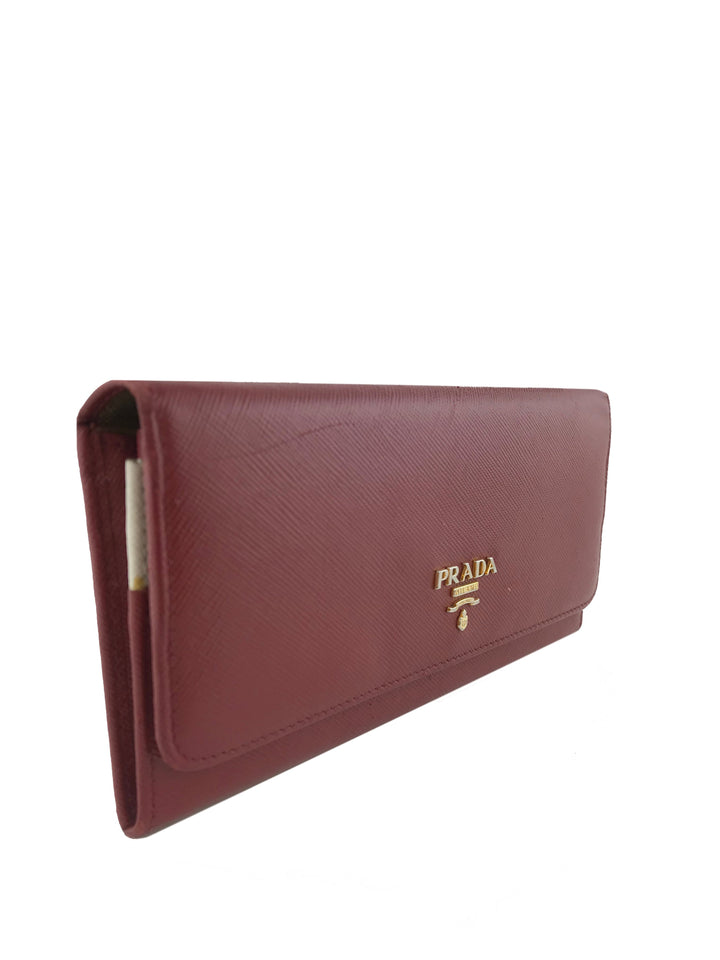 Prada Saffiano Leather Long Wallet - Consigned Designs