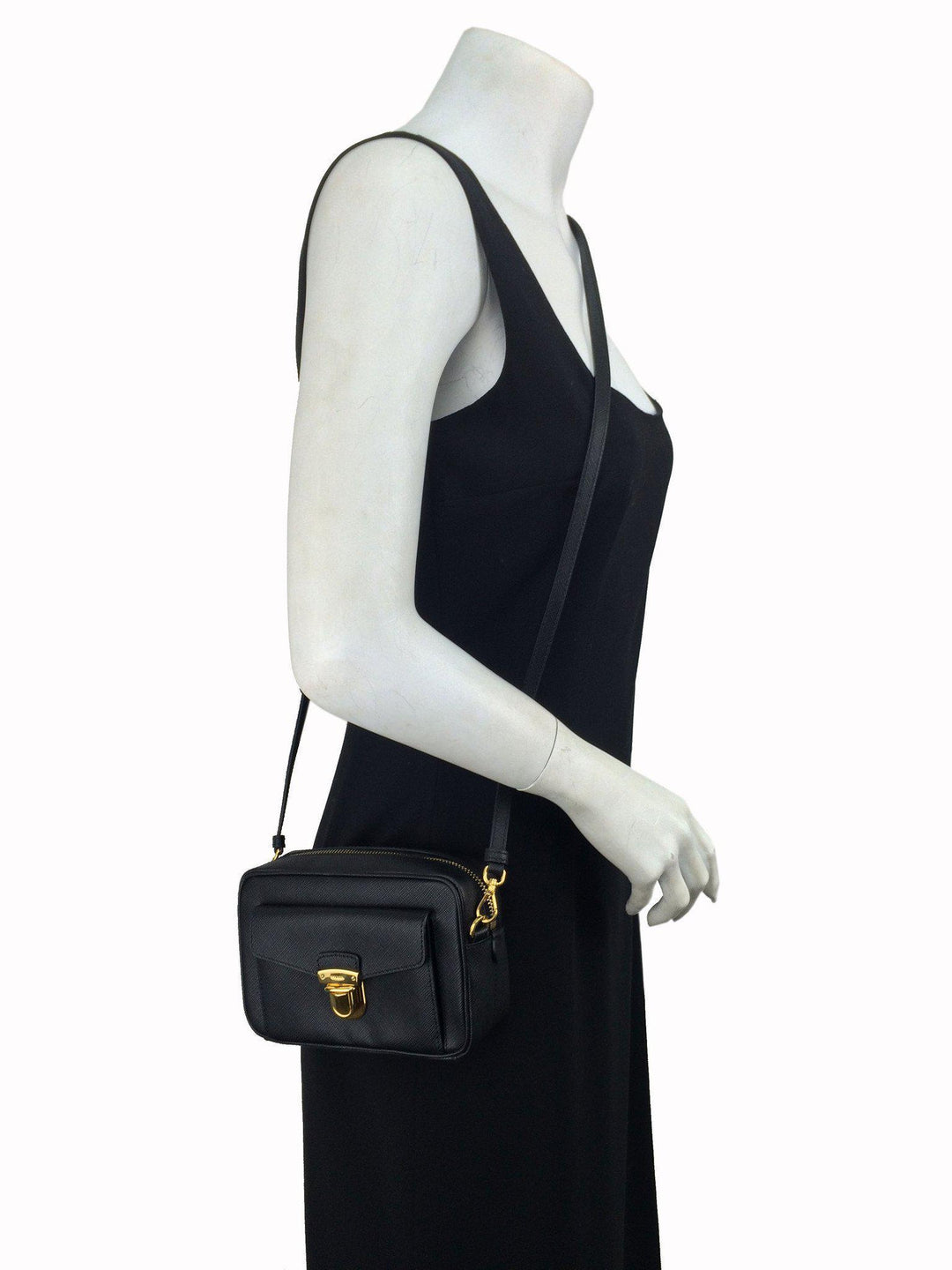 Prada Saffiano Leather Small Crossbody Bag - Consigned Designs Prada Saffiano Leather Small Crossbody Bag - Consigned Designs