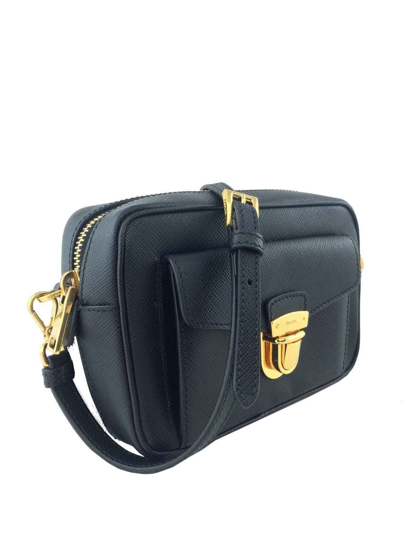 Prada Saffiano Lux Mini Rectangle Crossbody - ShopStyle