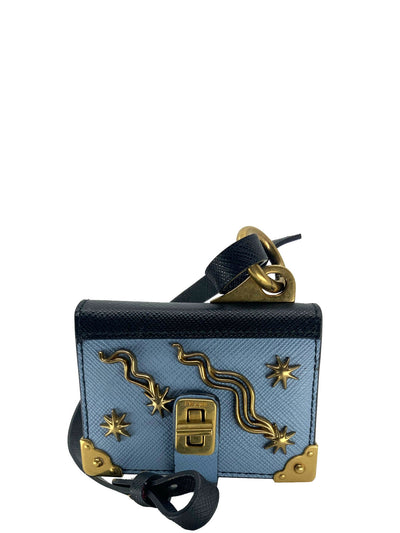 Prada Saffiano Leather Trick Note Book Bag Charm-Consigned Designs