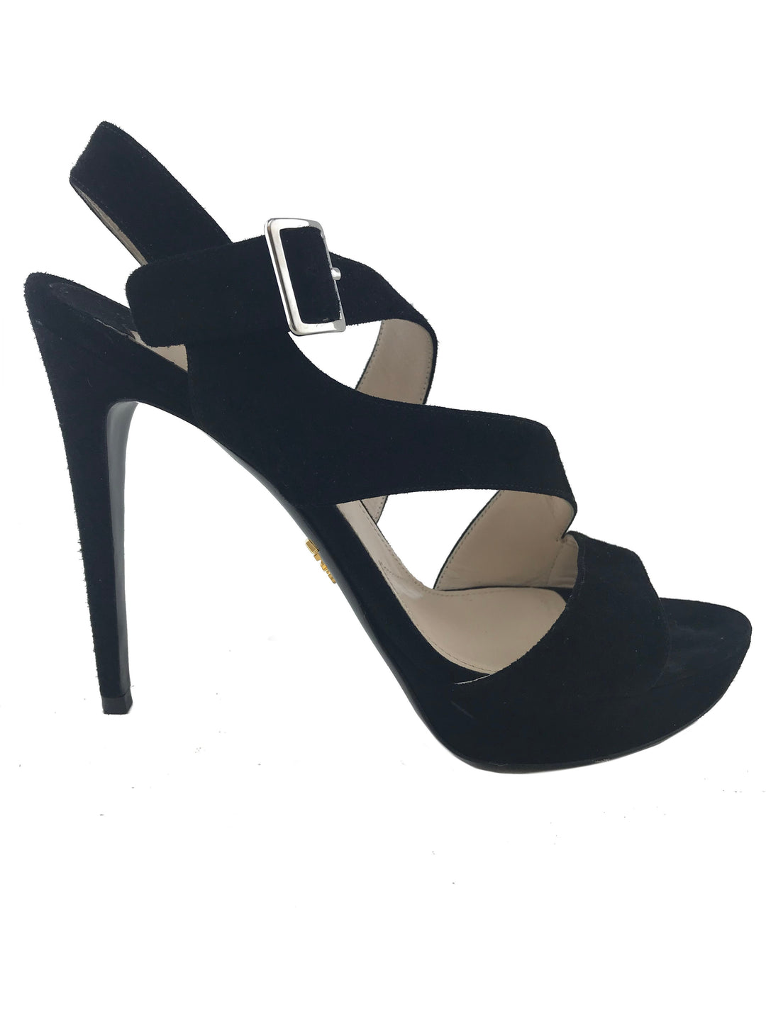 PRADA*Suede platform sandals スエードサンダル 115mm*送料込 Prada-Suede-Strappy-Platform-