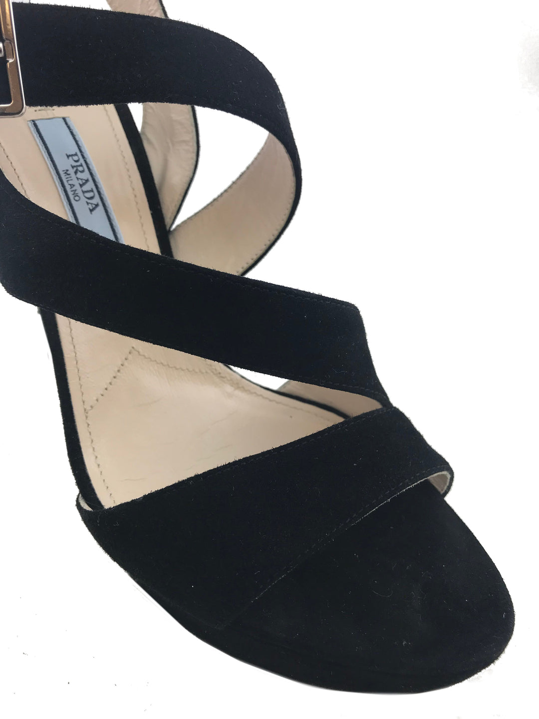 PRADA＊Suede platform sandals スエードサンダル 115mm＊送料込 Prada-Suede-Strappy-Platform-