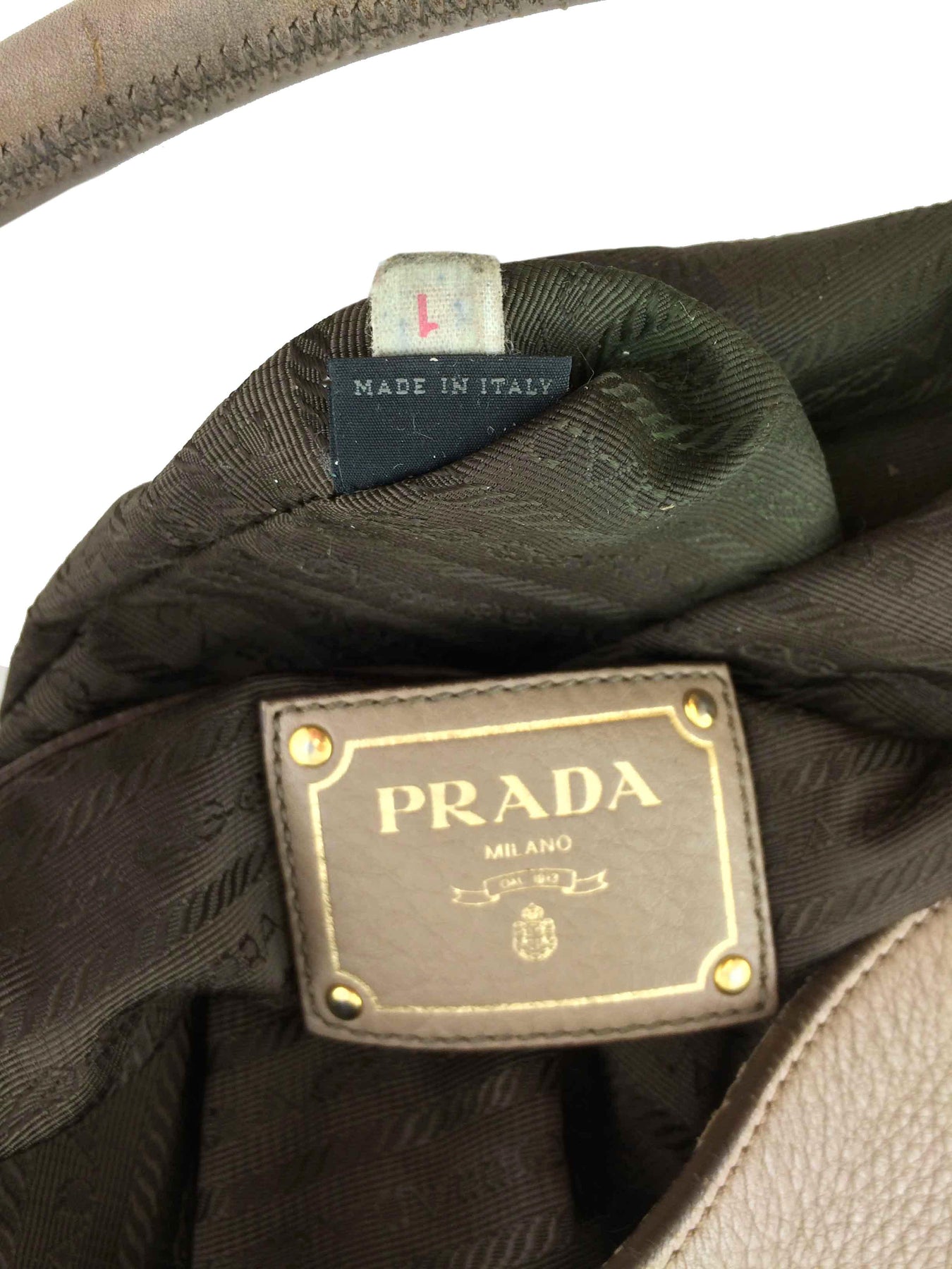 Prada Vitello Diano Leather Hobo Bag - Consigned Designs