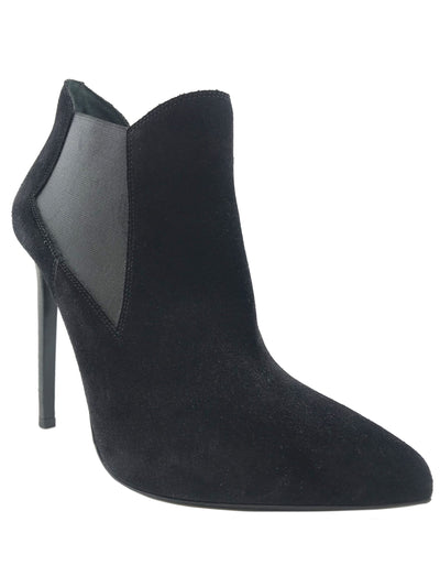 Saint Laurent Suede Point Toe Ankle Boot Size 10-Consigned Designs