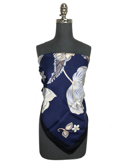Salvatore Ferragmo Floral Silk Scarf-Consigned Designs