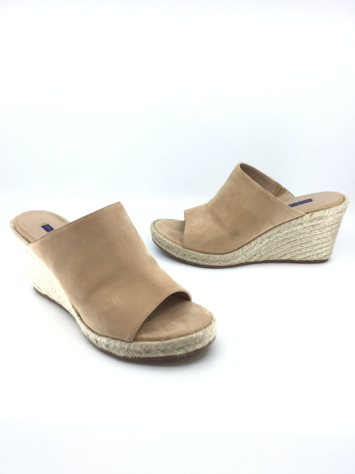Stuart Weitzman Nude Espadrille Wedges Size 9.5 - Consigned Stuart Weitzman Nude Espadrille Wedges Size 9.5 - Consigned