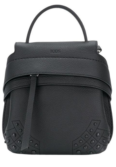 Tod's Medium Leather Studded Wave Backpack-Consigned Designs