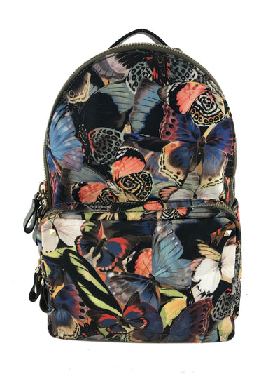 Valentino Nylon Camu Butterfly Printed Medium Backpack-Consigned Designs