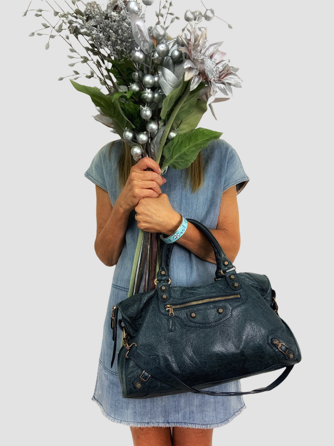 【BALENCIAGA】CLASSIC CITY BAG Balenciaga Classic City Shoulder Bag Mini Black in Lambskin