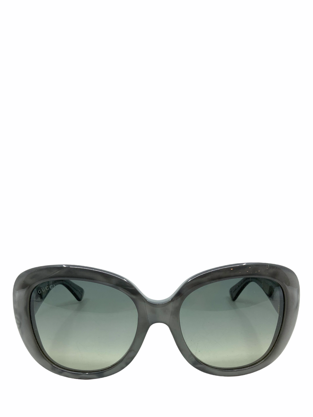 【美品】GUCCI vintage sunglasses 筆記体ロゴ クリア GUCCI sunglasses genuine product rhinestone green lens black